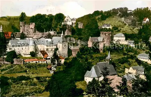 AK / Ansichtskarte Monschau Burg mit Haller Kat. Monschau