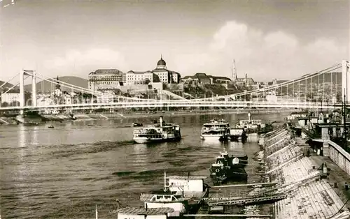 AK / Ansichtskarte Budapest Bruecke Teilansicht  Kat. Budapest