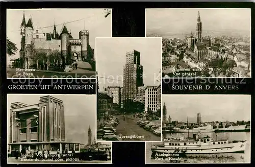 AK / Ansichtskarte Antwerpen Anvers Gesamtansicht Burg Hochhaus  Kat. 