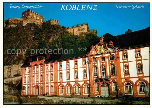 AK / Ansichtskarte Koblenz Rhein Festung Ehrenbreitstein Dikasterialgebaeude Kat. Koblenz