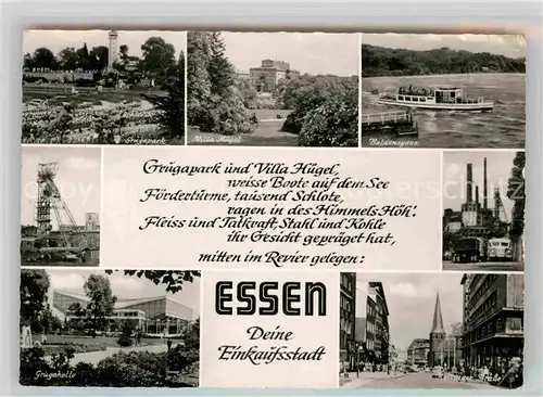 AK / Ansichtskarte Essen Ruhr Grugapark Villa Huegel Baldeneysee Grugahalle  Kat. Essen