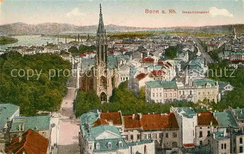 AK / Ansichtskarte Bonn Rhein Panorama mit Muenster Kat. Bonn