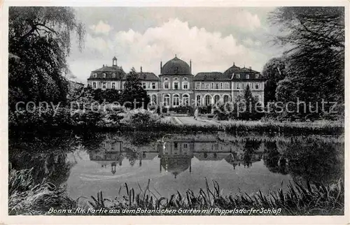 AK / Ansichtskarte Bonn Rhein Botanischer Garten mit Poppelsdorfer Schloss Kat. Bonn