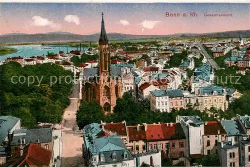 AK / Ansichtskarte Bonn Rhein Gesamtansicht mit Muenster Kat. Bonn