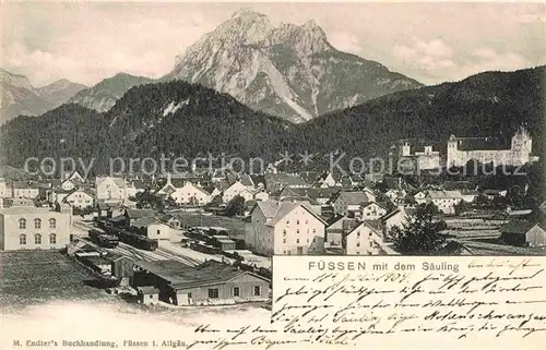 AK / Ansichtskarte Fuessen Allgaeu Saeuling Panorama Kat. Fuessen