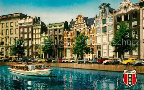 AK / Ansichtskarte Amsterdam Niederlande Herengracht Ausflugsboot Kat. Amsterdam