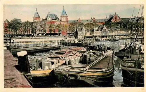 AK / Ansichtskarte Amsterdam Niederlande Prins Hendrikkade met Centraal Station Kat. Amsterdam