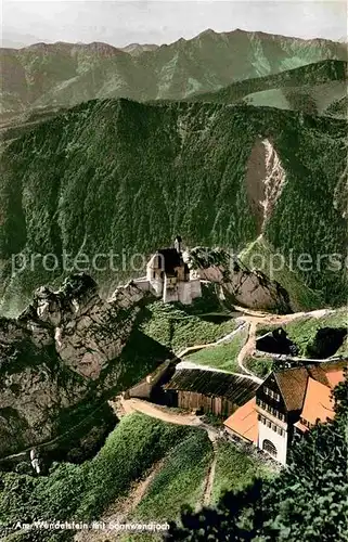 AK / Ansichtskarte Wendelstein Berg mit Sonnwendjoch Berghotel Kapelle Alpenpanorama Kat. Bayrischzell