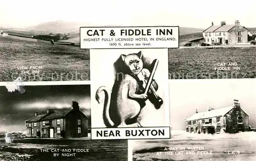 AK / Ansichtskarte Buxton Derbyshire Cat and Fiddle Inn Hotel