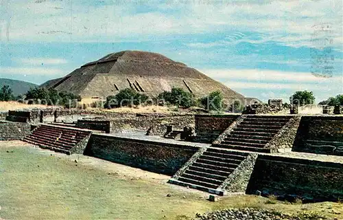 AK / Ansichtskarte Teotihuacan Piramide del Sol Praehistorische Ruinenstadt Kat. San Juan Teotihuacan Mexiko