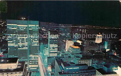 AK / Ansichtskarte Montreal Quebec Night view of downtown seen from the Imperial Bank of Commerce Kat. Montreal