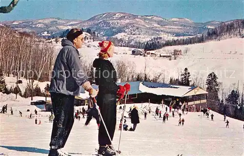 AK / Ansichtskarte Quebec The Mont Gabriel Club Skiers Paradise Kat. Quebec