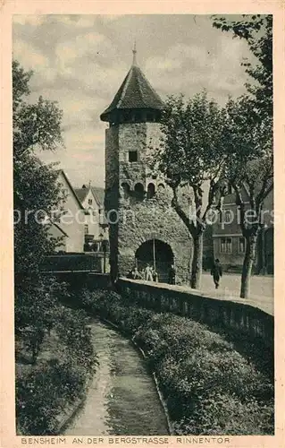 AK / Ansichtskarte Bensheim Bergstrasse Rinnentor Kat. Bensheim