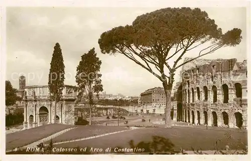 AK / Ansichtskarte Roma Rom Colosseo ed Arco di Cestantino Kat. 