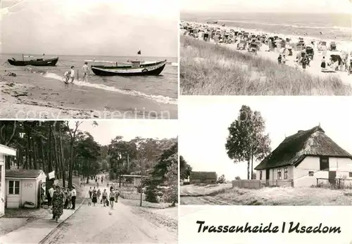 AK / Ansichtskarte Trassenheide Usedom Strand Typisches Haus  Kat. Trassenheide