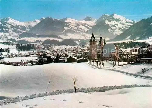 AK / Ansichtskarte Kitzbuehel Tirol Teilansicht Kirche Panorama  Kat. Kitzbuehel