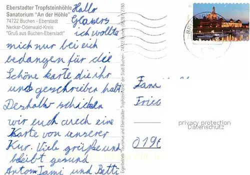 AK / Ansichtskarte Buchen Odenwald Fliegeraufnahme Sanatorium An der Hohle Tropfsteinhoehle Kat. Buchen (Odenwald)