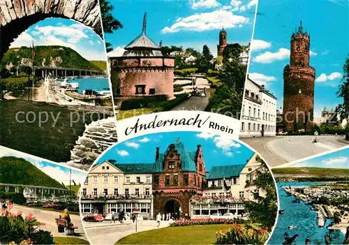 AK / Ansichtskarte Andernach Turm Stadttor Rheinufer Kat. Andernach