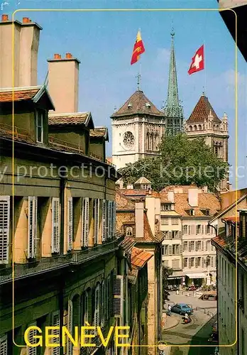 AK / Ansichtskarte Geneve GE La vieille ville et la cathedrale Saint Pierre Kat. Geneve