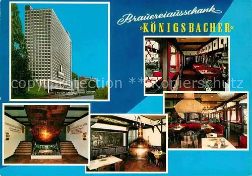 AK / Ansichtskarte Koblenz Rhein Brauereiausschank Koenigsbacher Teilansichten Kat. Koblenz