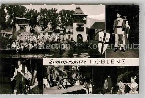 AK / Ansichtskarte Koblenz Rhein Operette Zigeunerbaron auf dem Rhein Kat. Koblenz