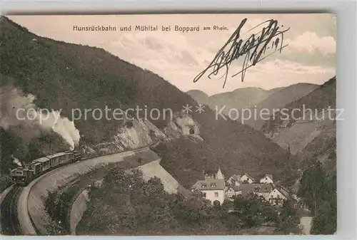 AK / Ansichtskarte Boppard Rhein Hunsrueckbahn und Muehltal Kat. Boppard