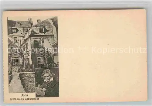 AK / Ansichtskarte Bonn Rhein Beethovens Geburtshaus Kat. Bonn