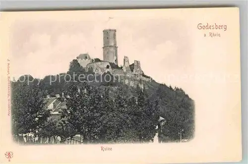 AK / Ansichtskarte Godesberg Bad mit Ruine Godesburg Kat. Bonn