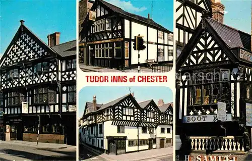 AK / Ansichtskarte Chester Cheshire Tudor Inns Fachwerkhaeuser