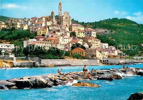 AK / Ansichtskarte Cervo Panorama visto dal mare Riviera dei Fiori Kat. Italien