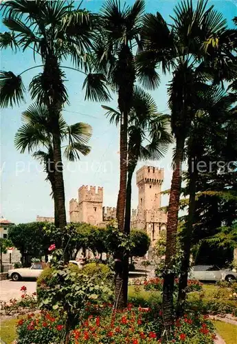 AK / Ansichtskarte Sirmione Il Castello Schloss Palmen