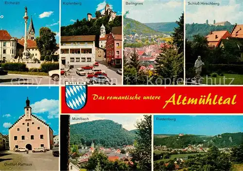 AK / Ansichtskarte Eichstaett Oberbayern Orte im romantischen Altmuehltal Kat. Eichstaett