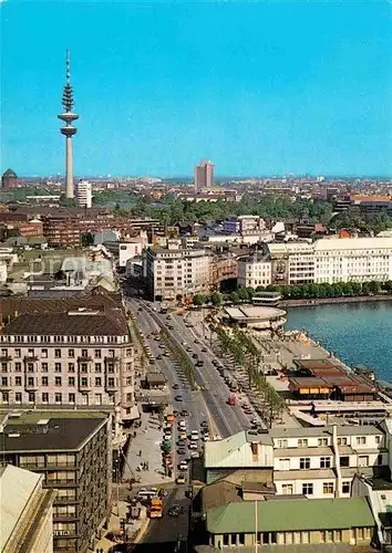 AK / Ansichtskarte Hamburg Jungfernstieg und Fernsehturm Kat. Hamburg