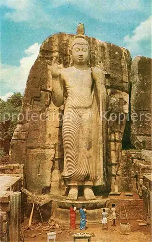 AK / Ansichtskarte Ceylon Sri Lanka Aukana Buddha 