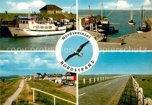 AK / Ansichtskarte Nordstrand Boot Hafen Kat. Nordstrand