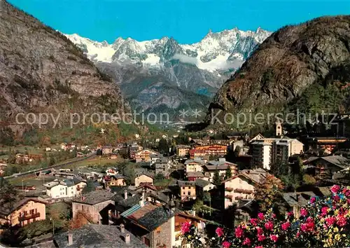 AK / Ansichtskarte Courmayeur Aosta mit Mont Blanc Kat. Aosta