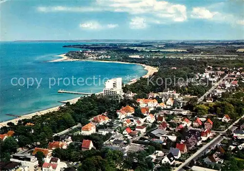 AK / Ansichtskarte Timmendorfer Strand Fliegeraufnahme mit Niendorf Kat. Timmendorfer Strand