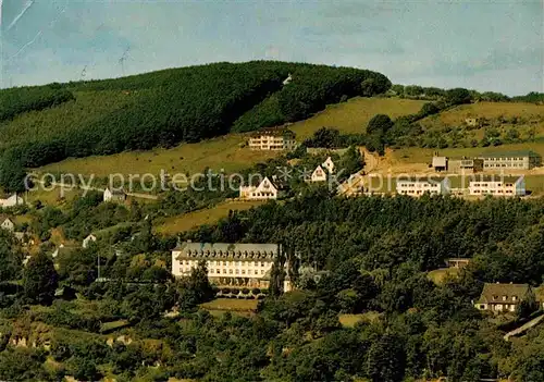 AK / Ansichtskarte Muenstereifel Bad Fliegeraufnahme Kurhaus Hotel Vier Jahreszeiten Haus am Herrenbusch Kat. Bad Muenstereifel