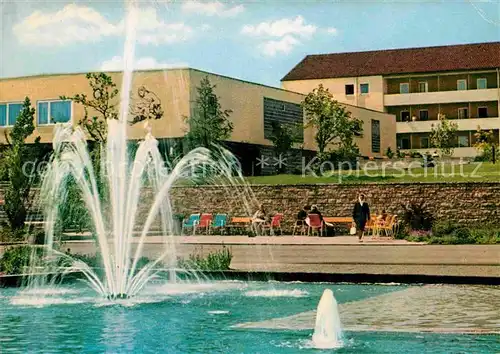 AK / Ansichtskarte Bad Schussenried Parksanatorium mit Wasserspiele Kat. Bad Schussenried