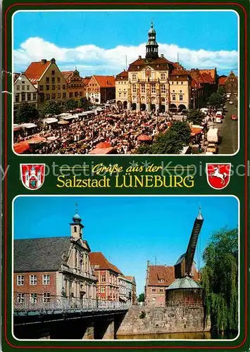 AK / Ansichtskarte Lueneburg Marktplatz Bruecke Kat. Lueneburg