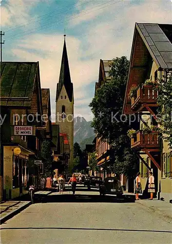 AK / Ansichtskarte Oberstdorf Kirchstrasse Pfarrkirche Kat. Oberstdorf