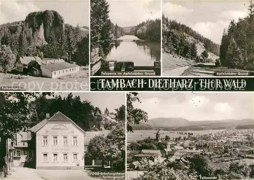 AK / Ansichtskarte Tambach Dietharz Talsperre Erholungsheim Falkenstein Teilansicht  Kat. Tambach Dietharz