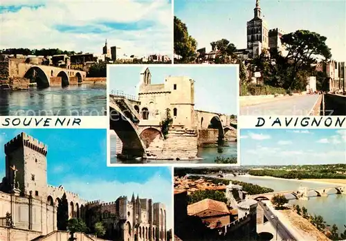 AK / Ansichtskarte Avignon Vaucluse Pont Notre Dame des Doms Palais des Papes Kat. Avignon