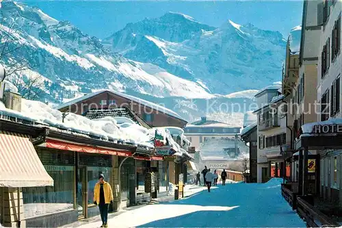 AK / Ansichtskarte Wengen BE Jungfrau Dorfpartie  Kat. Wengen