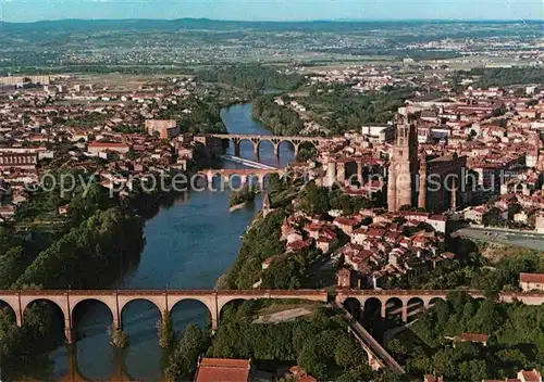 AK / Ansichtskarte Albi Tarn Fliegeraufnahme Basilique Sainte Cecile Ponts Kat. Albi