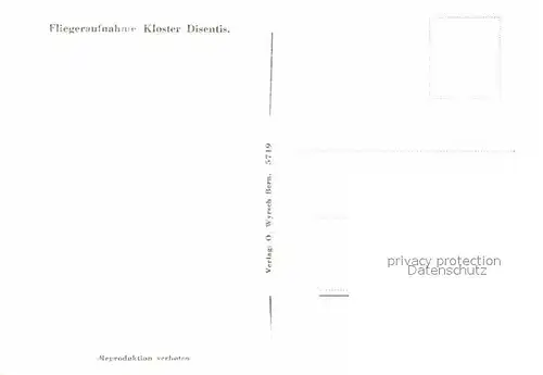 AK / Ansichtskarte Disentis GR Fliegeraufnahme mit Kloster Kat. Disentis