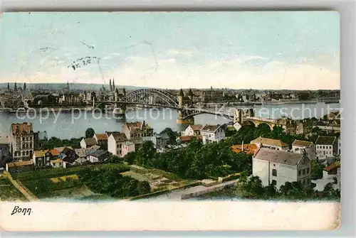 AK / Ansichtskarte Bonn Rhein Panorama mit Rheinbruecke Kat. Bonn