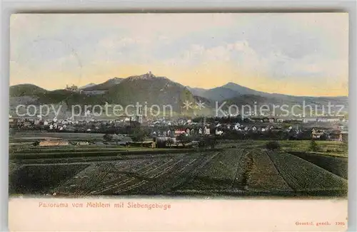 AK / Ansichtskarte Mehlem Godesberg mit Siebengebirge