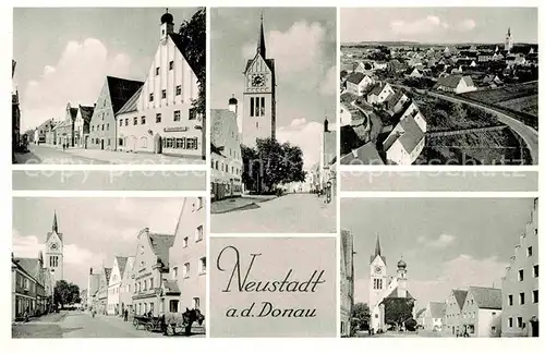 AK / Ansichtskarte Neustadt Donau Hauptstrasse Kirche  Kat. Neustadt a.d.Donau