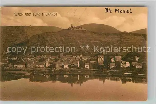 AK / Ansichtskarte Alken Koblenz Burg Thurandt Mosel Kat. Alken